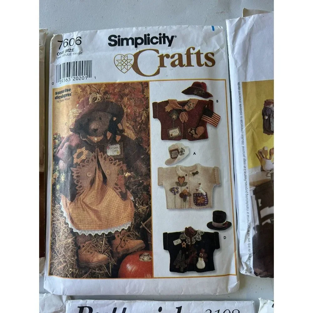 Lot Of Vintage Craft Patterns‎ Simplicity Vogue Butterick McCall